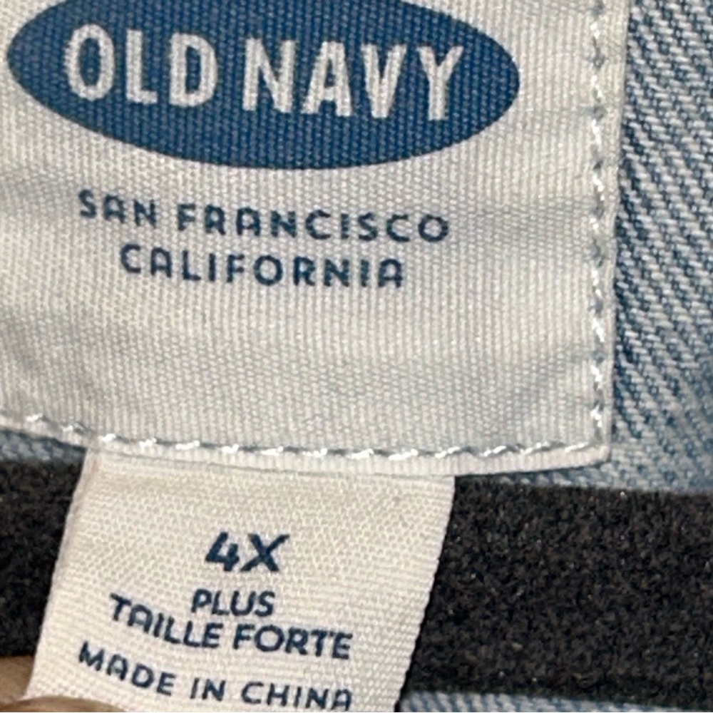 Old Navy Light Wash Denim Vest sz 4x - Picture 3 of 14